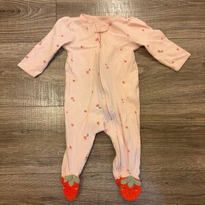 Carter's Light Pink two-way zipper Footie